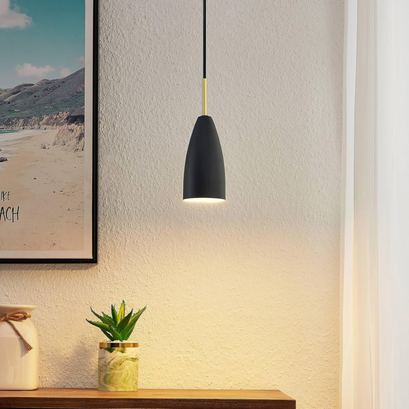 Greta M. Grossman Copper Carbon Steel Black Pendant lamp E27