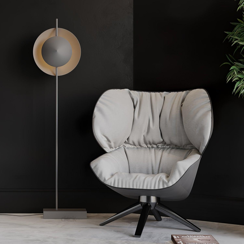 Retro Carbon steel Aluminum LED E27 Oxydized Aluminum Floor Lamp