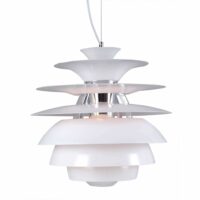 Louis Poulsen Aluminium High lustre White Pendant Lamp E27