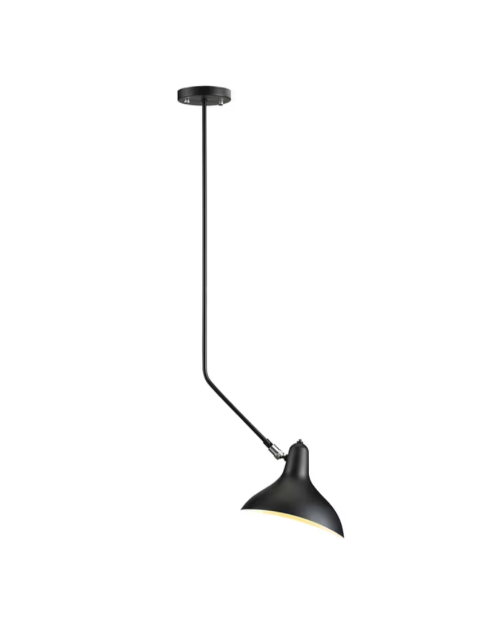 Minimalist Black Indoor Aluminum Carbon Steel Mantis BS4 Ceiling Lamp