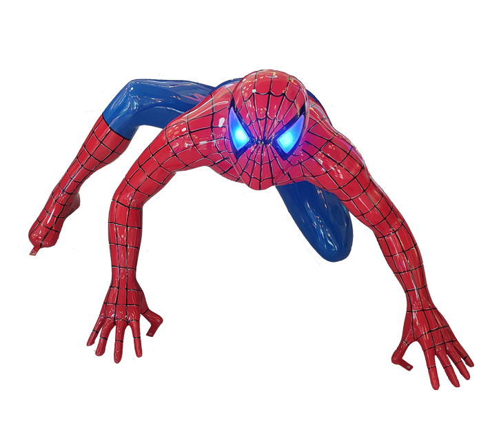 Super Hero Spider Man Fiberglass Floor Lamp