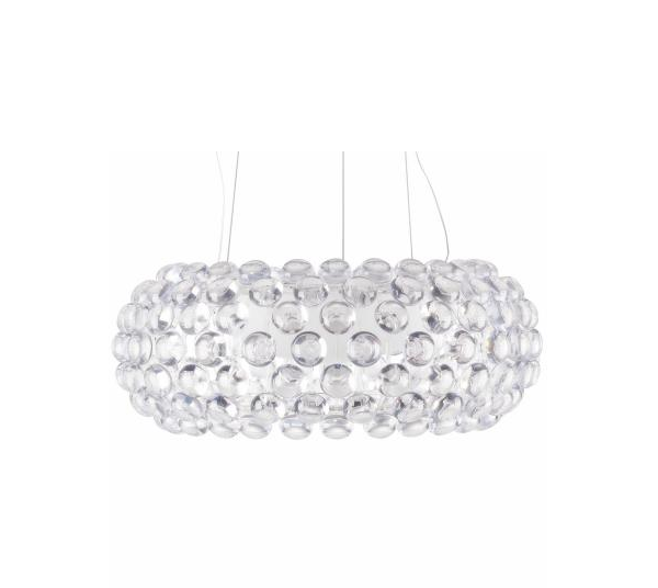 Modern Minimalist Foscarini R7S Chandelier Acrylic Glass Carbon Steel Transparent Pendant Lamp 150W