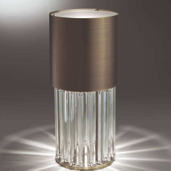 Carbon steel Crystal Bronze antique color Table Lamp