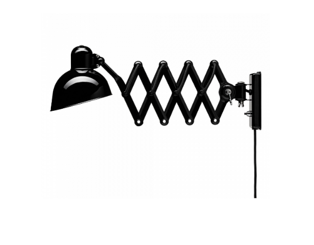 Scissor wall Light Kaiser idell Carbon Steel Black Wall lamp E27