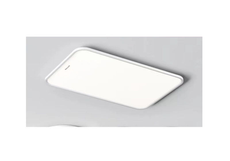 Minimalist Aluminum Acrylic Rectangle Matte White Ceiling Lamp