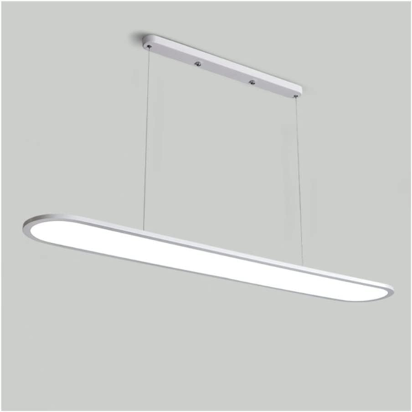Concise Aluminum Iron Matte White Restaurant Pendant Lamp