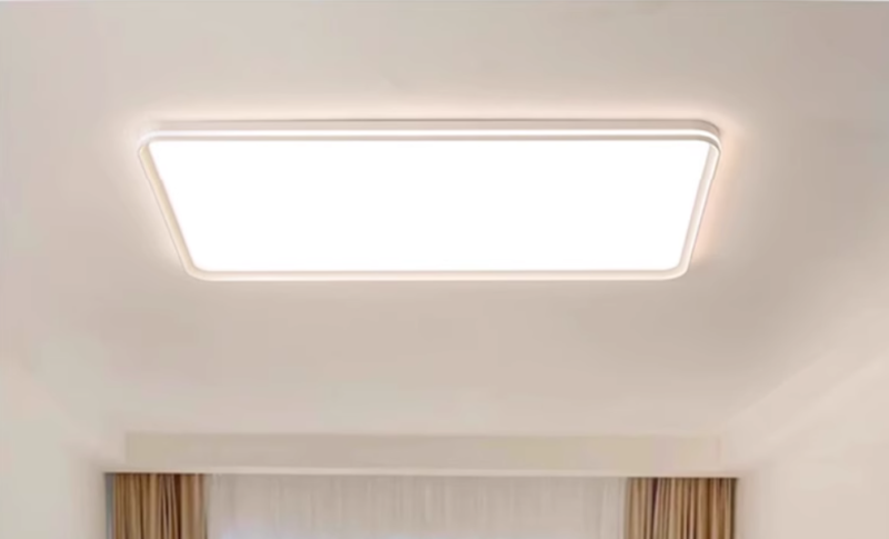 Minimalism Rectangle Aluminum Acrylic LED Lighting Fixture Living Room Ceiling Lamp