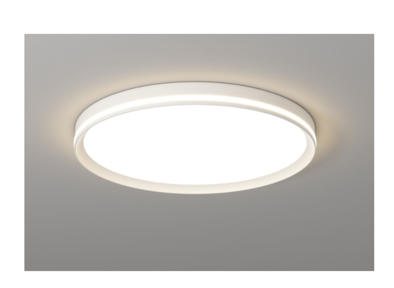 Modern Circular Aluminum Acrylic Dumb White Bedroom Ceiling Lamp