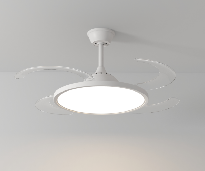 Modern LED Acrylic Chandelier Dining Room White Pendant Lamp