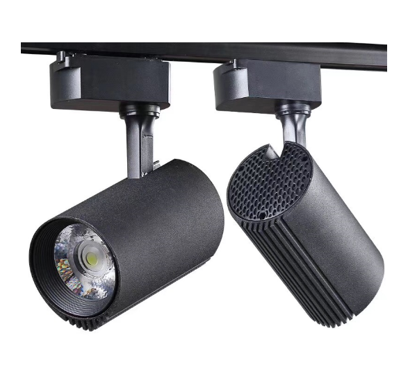 Modern Simple White Black LED Aluminum COB Track Light 30W