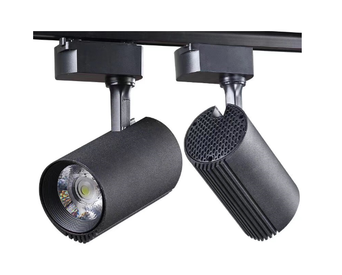 Modern Simple White Black LED Aluminum COB Track Light 30W
