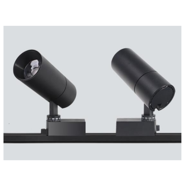 Minimalist Beam Angle 24 ° White Black 30W LED COB Track Light