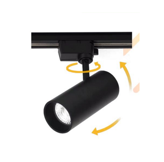 Modern Easy To Install LED White Black Aluminum COB Track Light