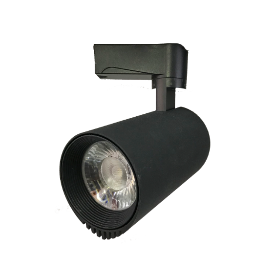 Contemporary Concise Aluminum Black/White Ceiling LED COB Track Light