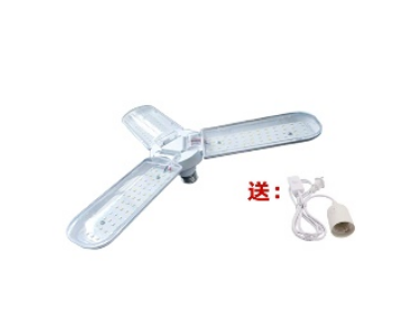 Simulated Solar Full Spectrum AC85V-270V Foldable Leaf Lamp Three Leaves Led Grow Light