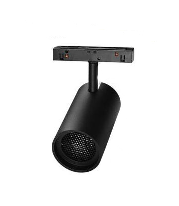 Black Rail Light Pre Embedded Aluminum Magnetic Track Light