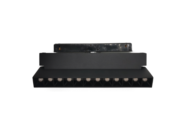 Black Aluminum DC48V Folding Style San'an Lamp Beads Track Light Embedded Lighting Magnetic Attraction
