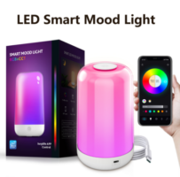 LED Charging Bluetooth Dimming Color Matching Small Night Light Desk Lamp Intelligent Bedside Lamp