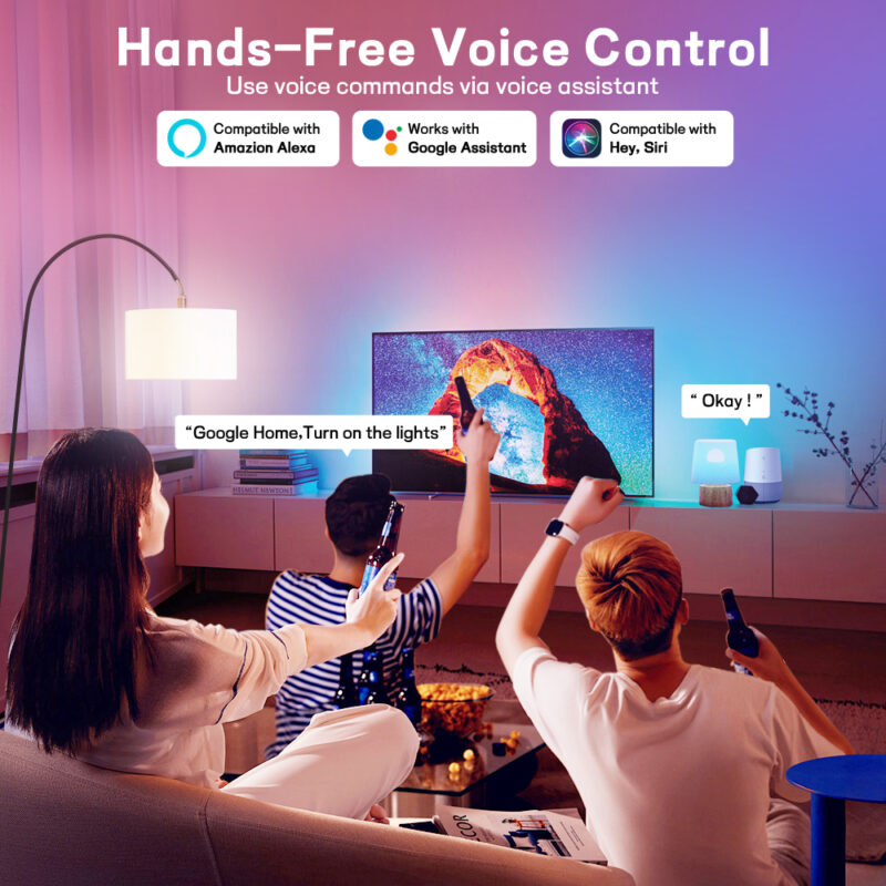 Minimalist Bedroom Night Lamp 9W WiFi+BLE+2.4G Single Voltage 100-130V Intelligent Full-color RGB+CCT Light Bulb