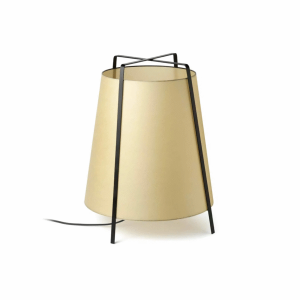 Minimalist Wabi Sabi Style Living Room Floor Lamp Retro Homestay Cloth Covered Table Lamp E27