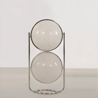 Nordic Art Ball Decorative Stand Lamp Acrylic Living Room Sofa Chrome Floor Lamp E27*2
