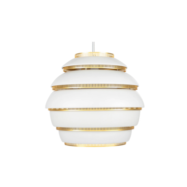 Modern Classic Lighting Aluminum Acrylic White Beehive Pendant Lamp