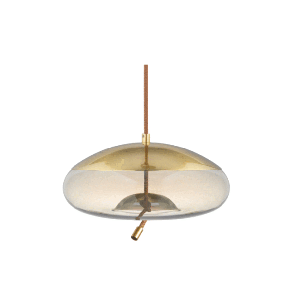 Elegant Sophistication Chandelier Amber Glass Geneva Dome Pendant Lamp