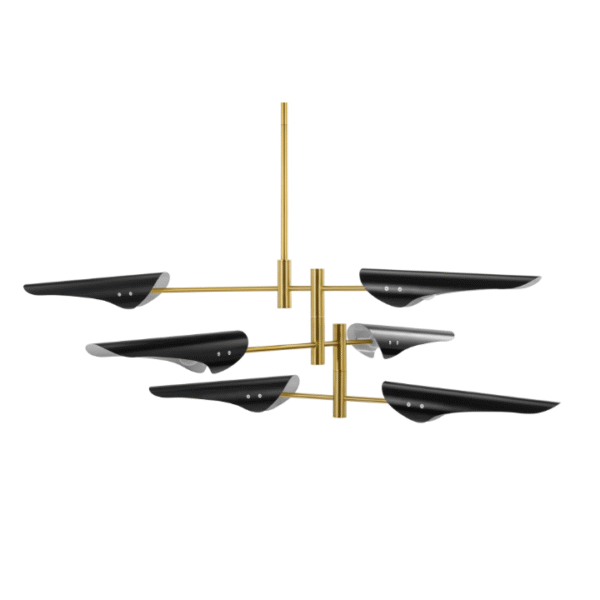 Elegantly Classic Adjustable Brass Arms Lighting Hale Pendant Lamp