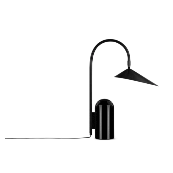 Modern Minimalist Illumination Living Room Bedroom Study Desk Light Black Arum Table Lamp