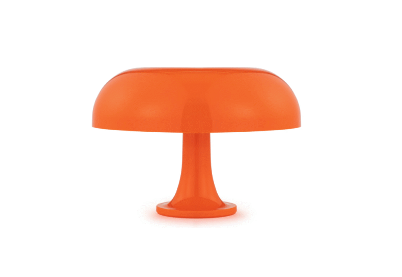 Fashionable Nesso Table Lamp Orange Children's Bedroom Bedhead Mushroom shaped Desk Light