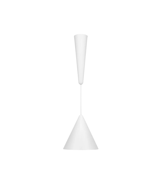 Minimalist Unique Elegant Geometry Lighting Flare Pendant Lamp White