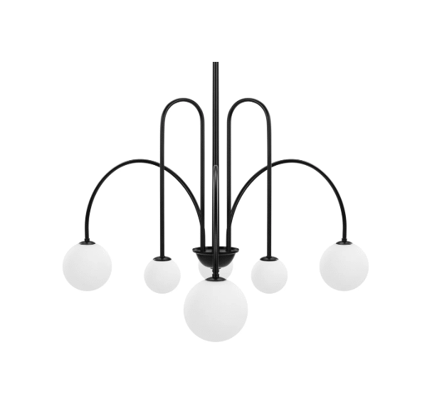 Elegant Minimalis Lighting Dining Room Chandelier Mars Pendent Lamp Black