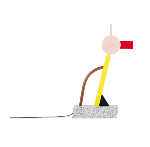 Pop Retro Bold Shapes Metal Desk Light Study Room Bedroom Chi Table Lamp