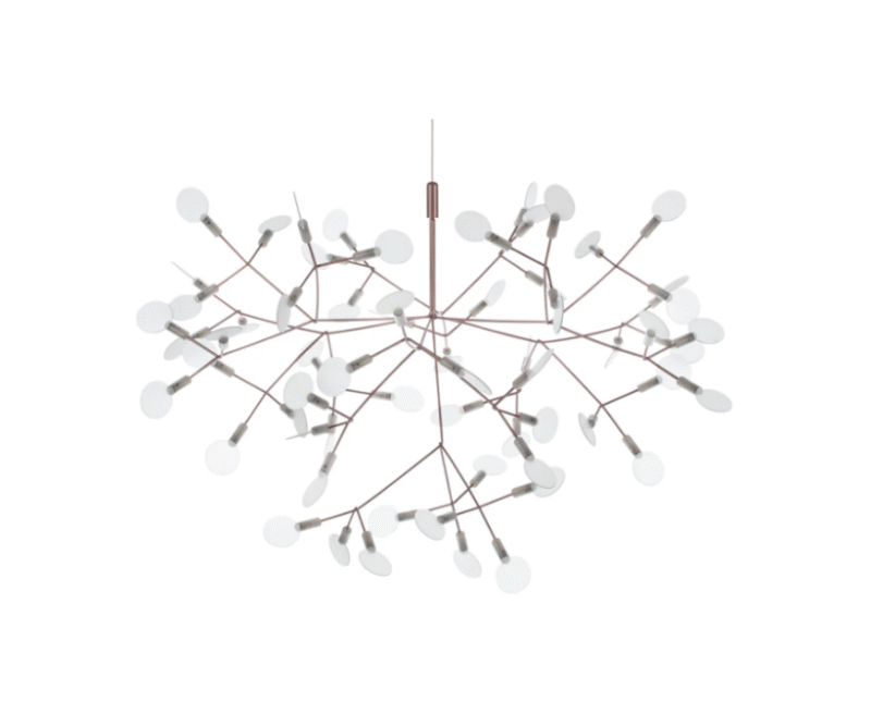 Modern LED Lighting Heracleum III Chandelier Living Room Hallway Large Copper Pendant Lamp