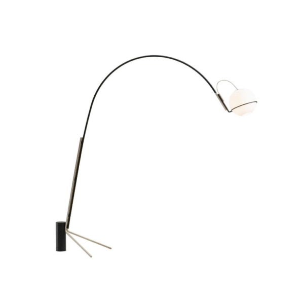 Nordic Minimalist Living Room Sofa Side Light White+Black Iron Floor Lamp E27