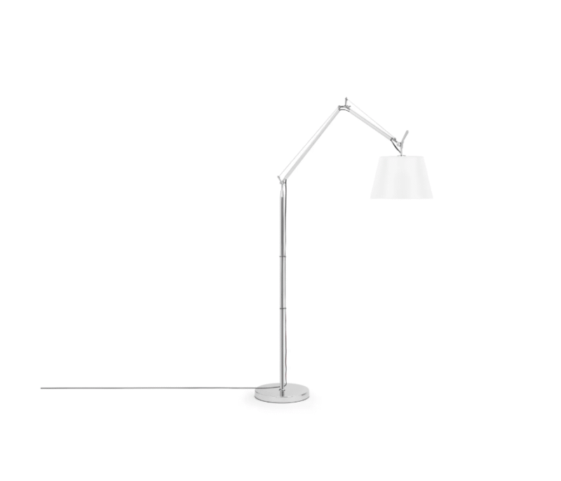 Modern Minimalist Living Room Rocker Arm Ryker Floor Lamp Chrome Bedroom Study Light