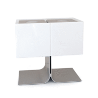 Vintage Style Acrylic Stainless Steel Desk Light Study Living Room Art Table Lamp E27*2