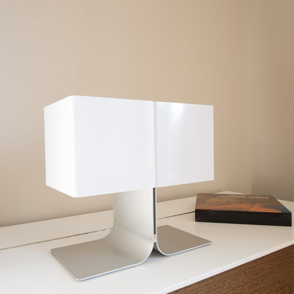 Vintage Style Acrylic Stainless Steel Desk Light Study Living Room Art Table Lamp E27*2