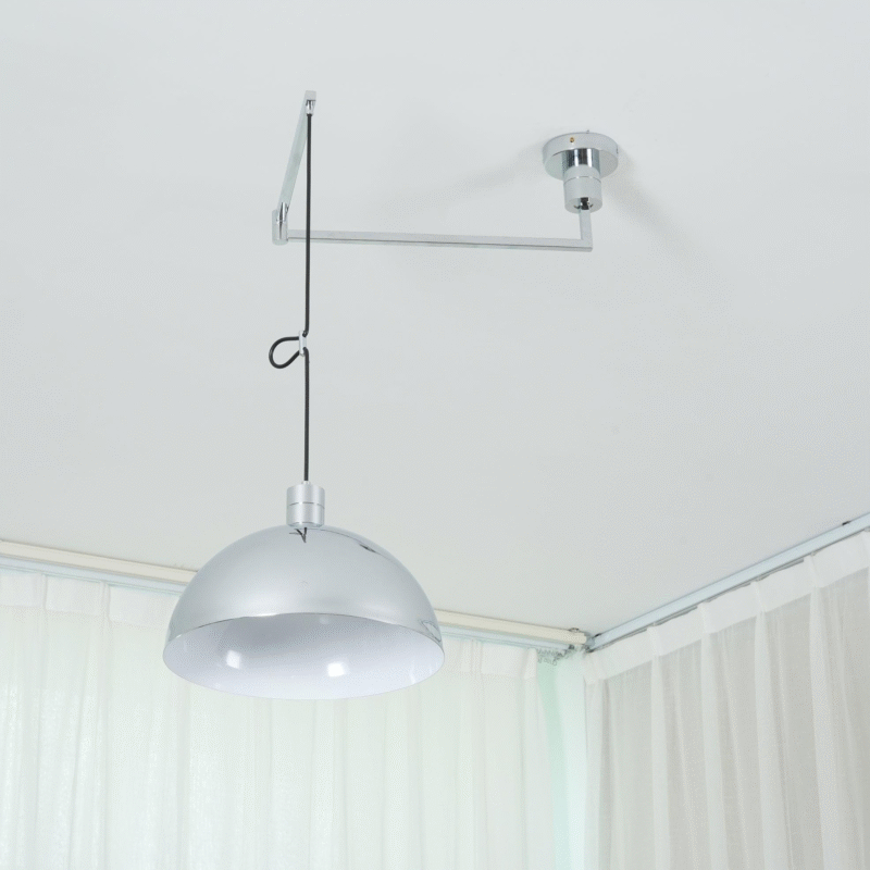 Modern Creative Movable Rotating Arm Long Pole Dining Table Chandelier Bar Counter Island Pendant Lamp E27