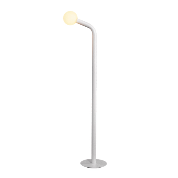 Nordic Creative Living Room Sofa Standing Light Simple Black/White Glass Floor Lamp G9