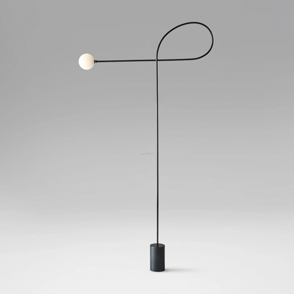 Minimalist Postmodern Abstract Art Living Room Bedroom Vertical Light Villa Dining Room Creative Marble Floor Lamp G9