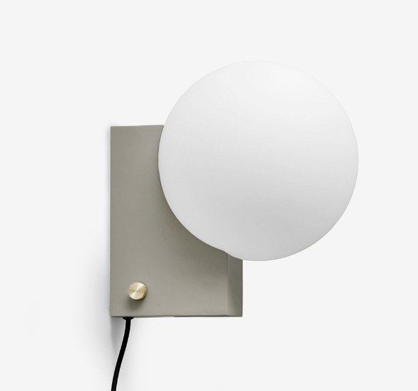 Nordic Light Luxury Spherical Glass Light Living Room Bedroom Coffee bar Geometric Wall Lamp G9
