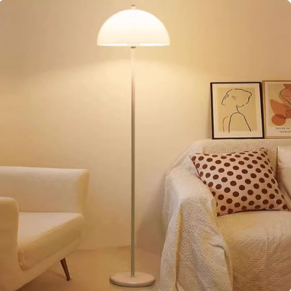 Nordic Modern French Cream Style Bedroom Bedside Warm Vertical Light Living Room Sofa Side Floor Lamp E27*2