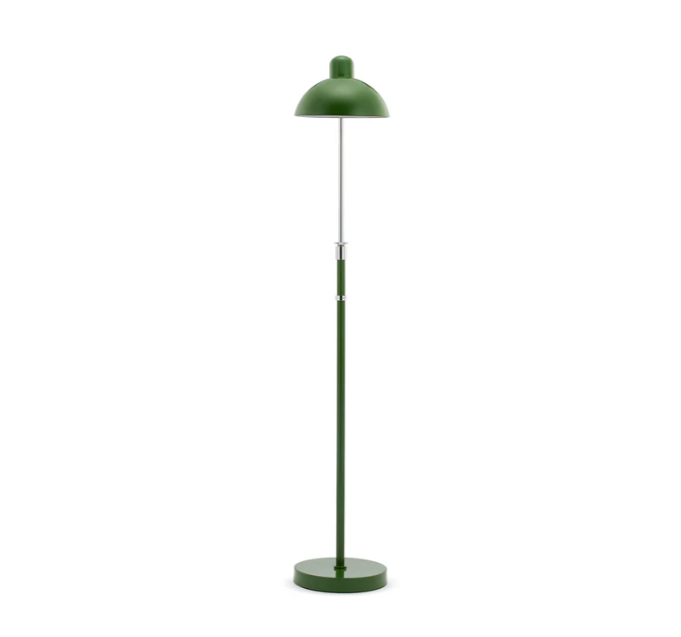 Classical Elegance Adjustable Height Steel Cille Floor Lamp Green E26