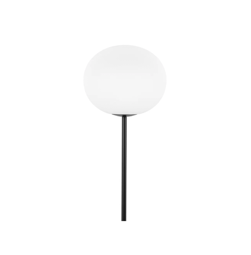 Simple Creative Vertical Elegance Spherical Glo Ball Floor Lamp Frosted Glass Black