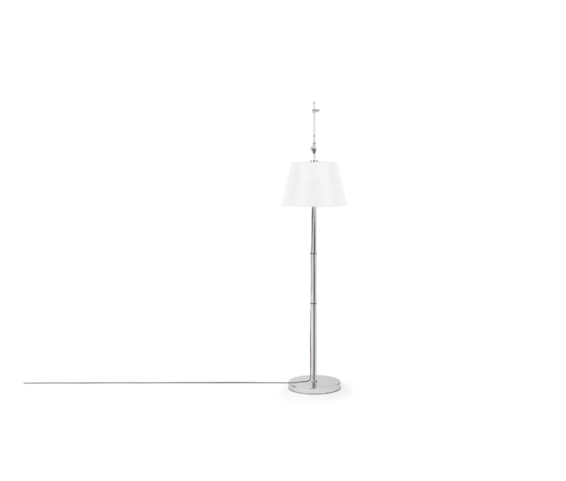 Modern Minimalist Living Room Rocker Arm Ryker Floor Lamp Chrome Bedroom Study Light