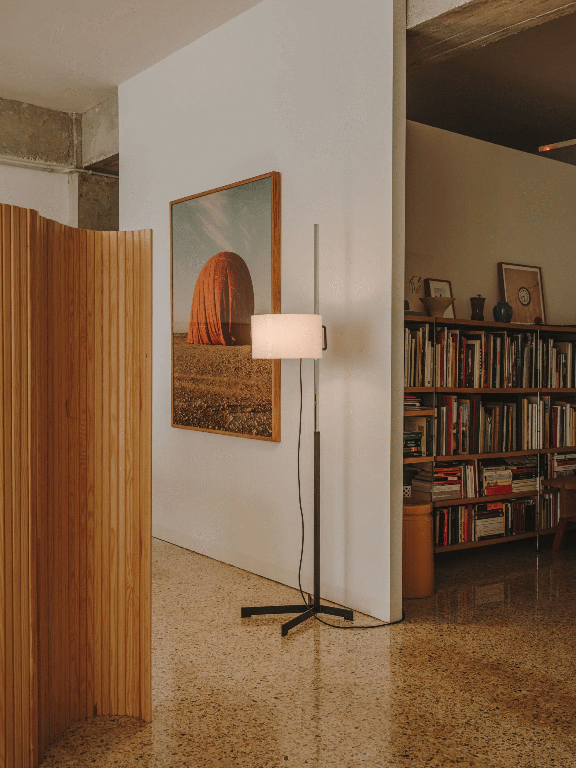 Modern Personalized LED Lighting Living Room Height-adjustable Metal Floor Lamp E27