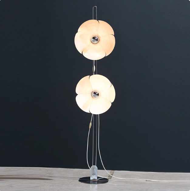 Medieval Creative Atmosphere Bedroom Lighting Fixtures Living Room Bedroom Study Petal Shaped Floor Lamp E27