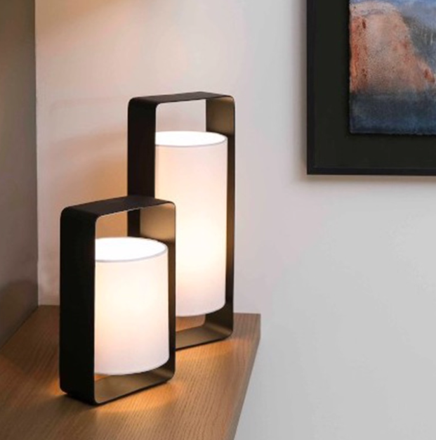Medieval Minimalist Creative LED Decorative Desk Light With Beige Cloth Cover Bedroom Study Bedside Table Lamp E27