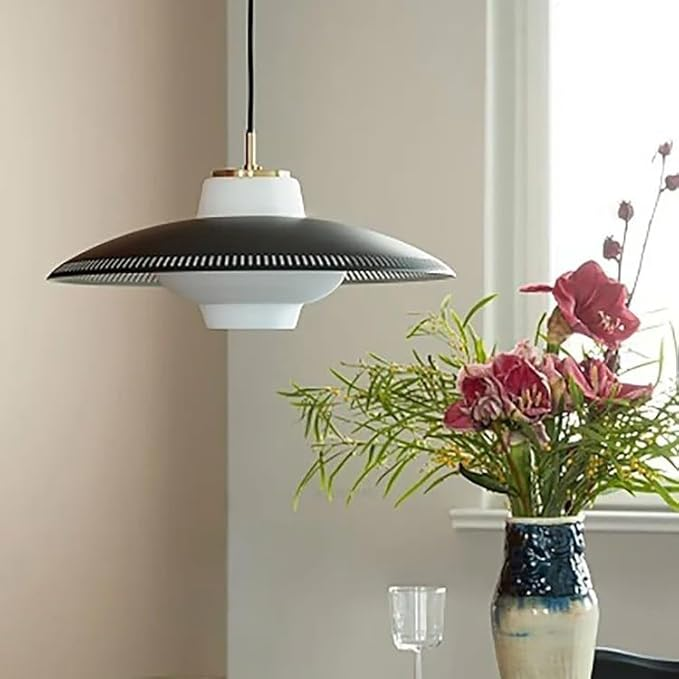 Modern Minimalist Nordic Style Restaurant Bar Glass UFO Lighting Fixtures Bedroom Study Pendant Lamp E27